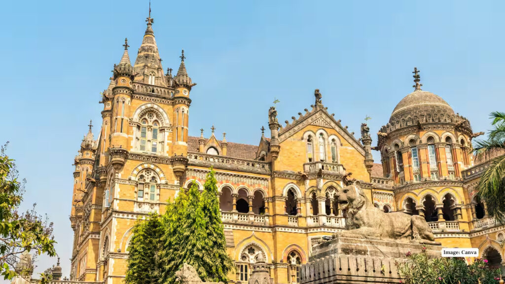 Chhatrapati Shivaji Maharaj Terminus with Victorian Gothic architecture